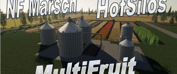 Platzierbare Objekte Multifruit Silo mit Erweiterung Landwirtschafts Simulator mod