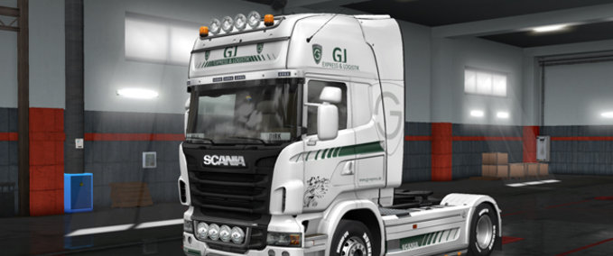 Skins GJ Express Skin [Scania R 2009] Eurotruck Simulator mod