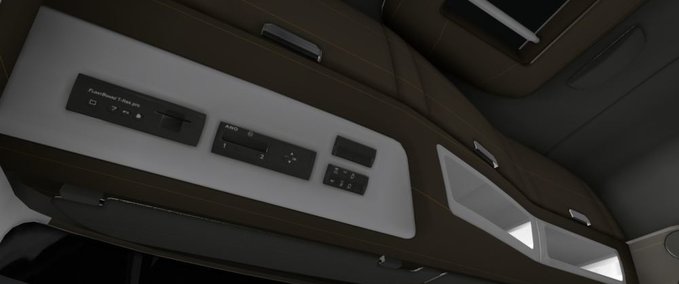 Interieurs Mercedes Actros MP4 Graues LUX Interieur 1.34.x Eurotruck Simulator mod