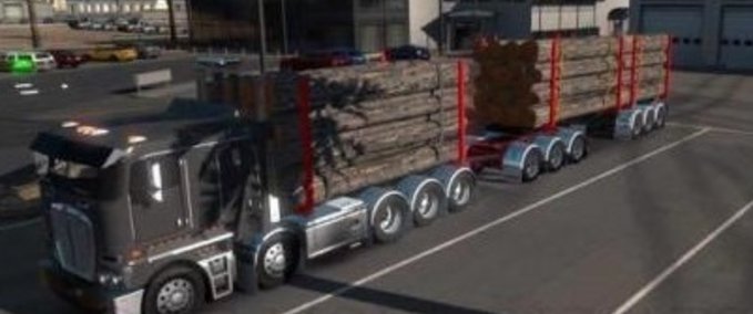 Trucks K200 FLATROOF WITH TIPPER AND DOG 1.34.X American Truck Simulator mod