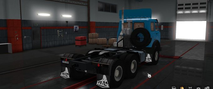 Trucks MAZ 504B-515B + ANHÄNGER 9758 1.34.X American Truck Simulator mod