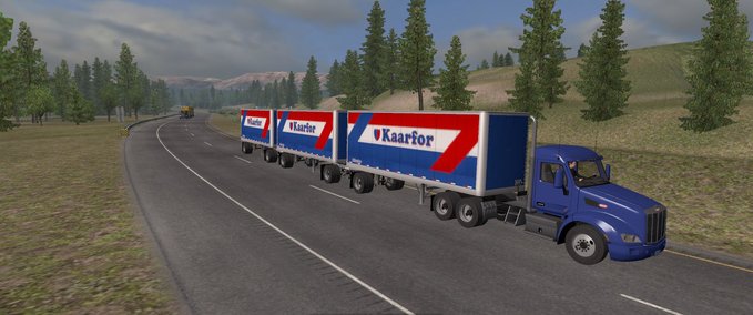 Trailer [ATS] Doppel -und Trippelanhänger im Straßenverkehr 1.34.X American Truck Simulator mod