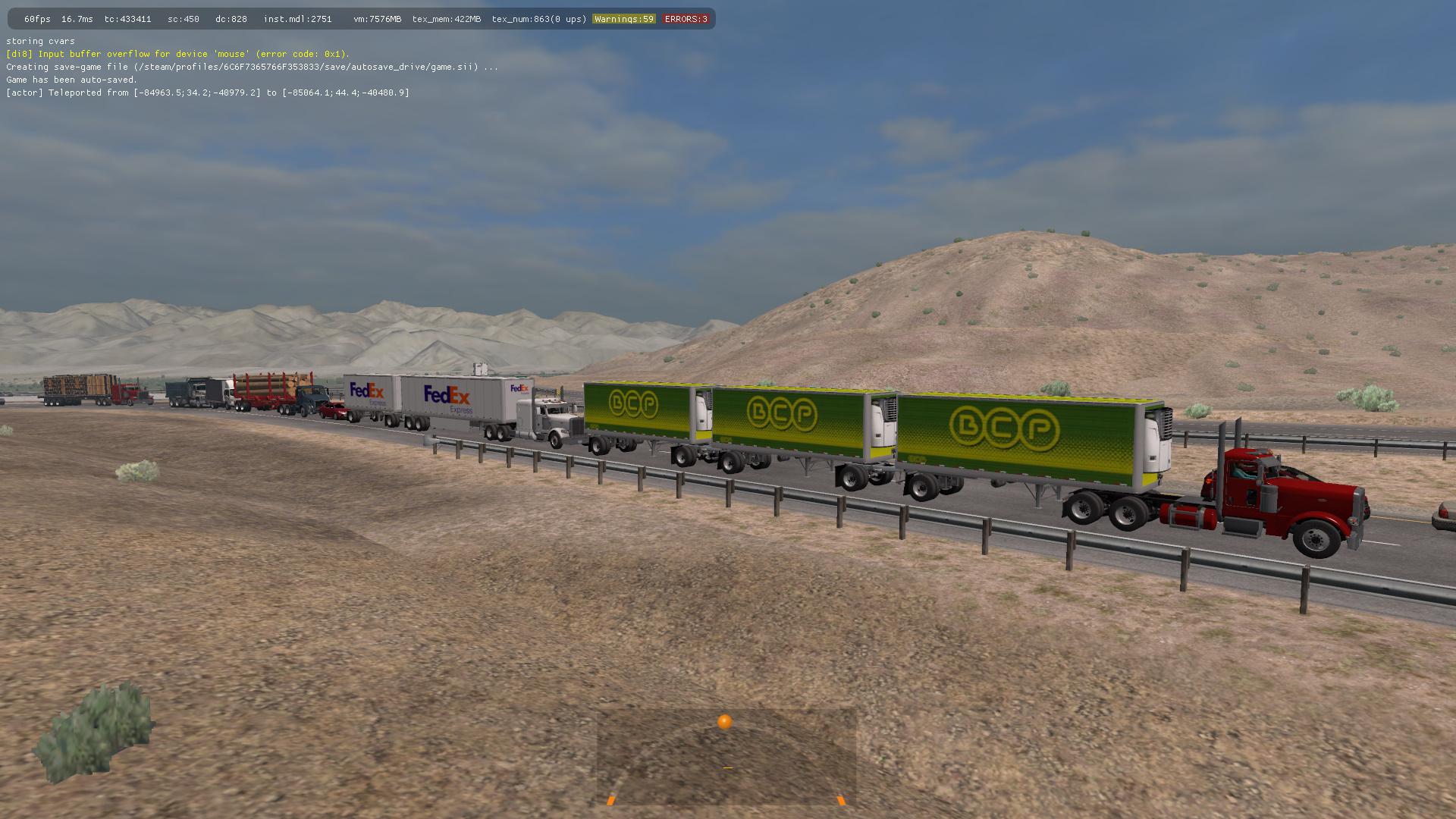 [ATS] DOUBLE AND TRIPLE TRAILERS IN TRAFFIC 1.34.X thumbnail 4