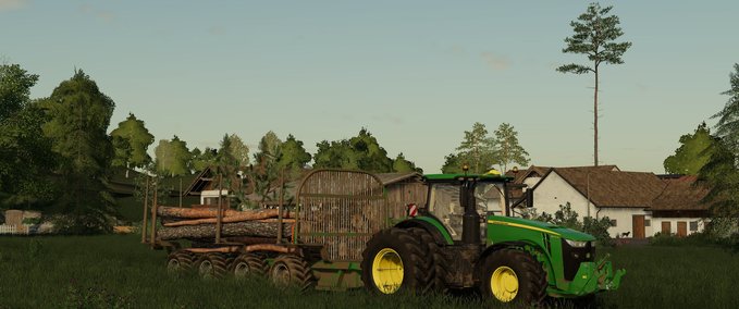 Sonstige Anhänger John Deere Logging Trailer Landwirtschafts Simulator mod