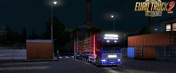 Trailer Tandem Holz Anhänger 1.34.x Eurotruck Simulator mod