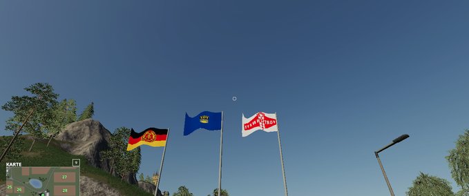 Platzierbare Objekte Flaggen Landwirtschafts Simulator mod
