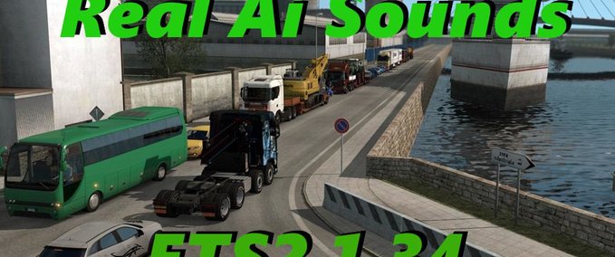 Sound Realistische Motorengeräusche im Verkehr 1.34.x Eurotruck Simulator mod
