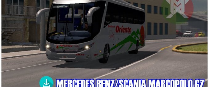 Trucks Mercedes Benz/Scania Marcopolo G7 1.34.x American Truck Simulator mod