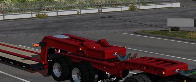 Trailer CUSTOM DELOUPE LOWBOY [UPD:24.03.19] 1.34.X American Truck Simulator mod