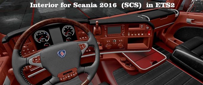Interieurs Interieur für Scania 2016 1.34.x Eurotruck Simulator mod