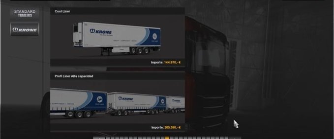 Trailer Krone Dreifachanhänger mit hoher Ladekapazität 1.34.x Eurotruck Simulator mod