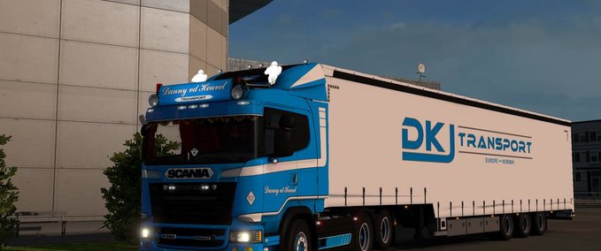 Scania Scania "Danny v.d. Heuvel" + Besitzbarer Anhänger 1.34.x Eurotruck Simulator mod