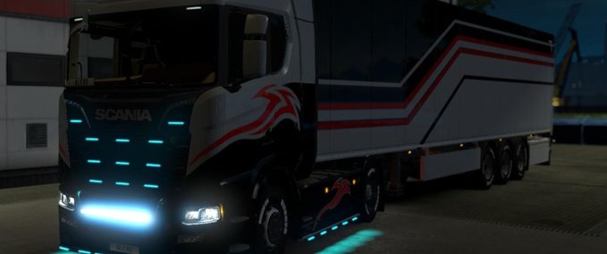 Sonstige 10.000 K Scheinwerfer und Aussenbeleuchtungen für alle LKWs 1.34.x Eurotruck Simulator mod
