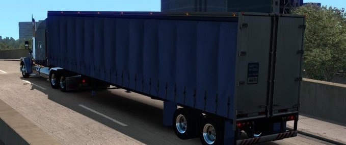 Trailer Besitzbarer Nuvan Curtain Anhänger 1.34.x American Truck Simulator mod