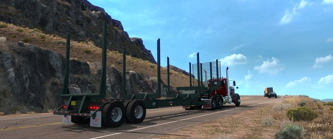 Trailer HN PITTS LP40-4L LOGGER 1.34.X American Truck Simulator mod