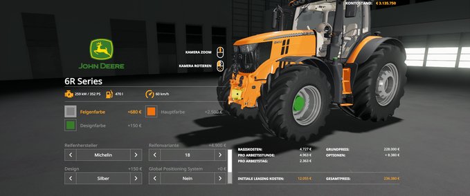 6000er John Deere 6R Landwirtschafts Simulator mod