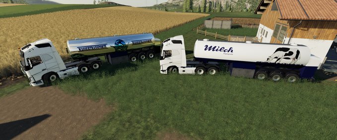 Auflieger Wasser Transport  Auflieger Landwirtschafts Simulator mod