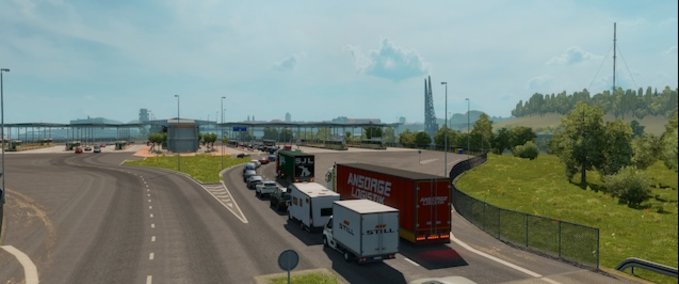 AI Verbesserte Straßenverkehrsintensität 1.35.X Eurotruck Simulator mod