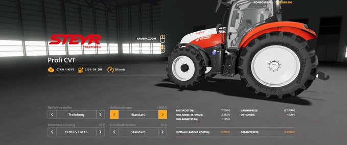 Steyr Steyr Profi CVT 1.4 Landwirtschafts Simulator mod
