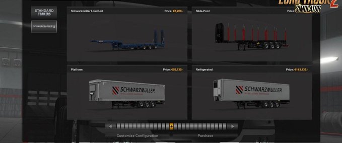 Trailer Besitzbarer Schwarzmüller Lowbed Anhänger 1.35.x Eurotruck Simulator mod