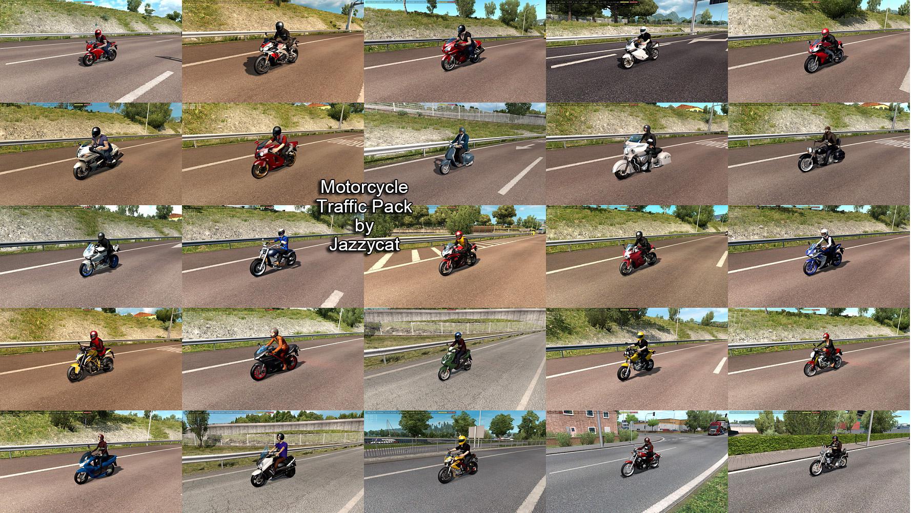 Motorcycle Traffic Pack by Jazzycat