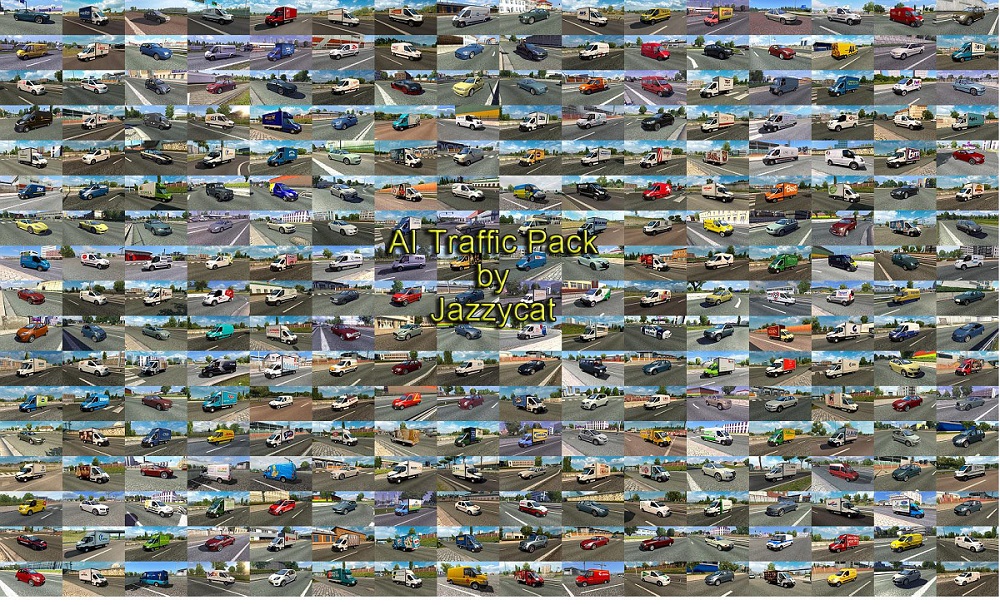 Package of Cars and Mini Vans in Traffic by JC v9.5 1.34.x - Thumbnail 1