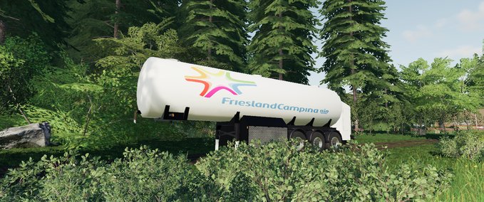 Auflieger Campina Milk Trailer  Landwirtschafts Simulator mod