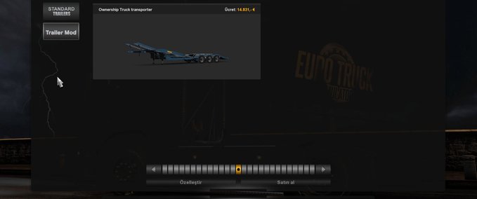 Trailer Besitzbarer LKW Transporter 1.35.x Eurotruck Simulator mod