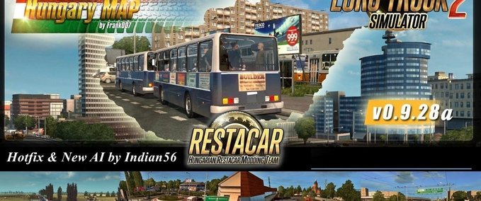 Maps Map of Hungary [1.35.x] Eurotruck Simulator mod