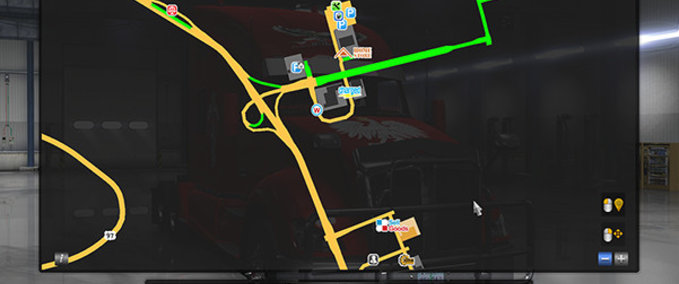 Anbauteile [ATS] GPS RG PRO 1.35.x American Truck Simulator mod
