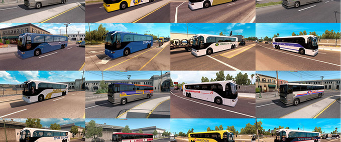 Mods Busse im Straßenverkehr Paket von JC 1.35.x American Truck Simulator mod
