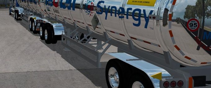 Trailer [ATS] GASERO GAS ANHÄNGER 1.35.X American Truck Simulator mod