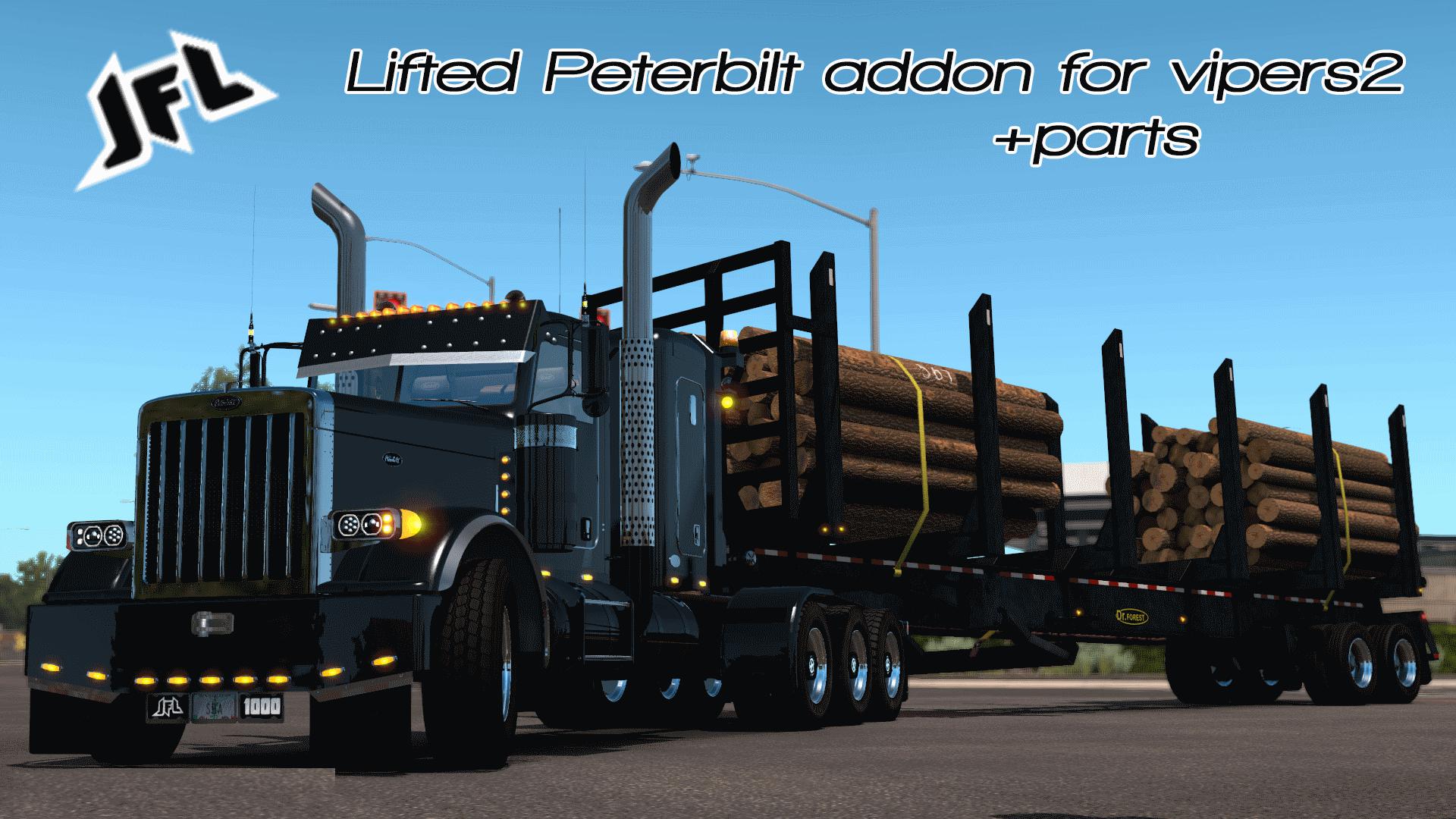 JF LOGGING LIFTED VIPER2 PETERBILT 389 ADDON V2.0 1.35.X