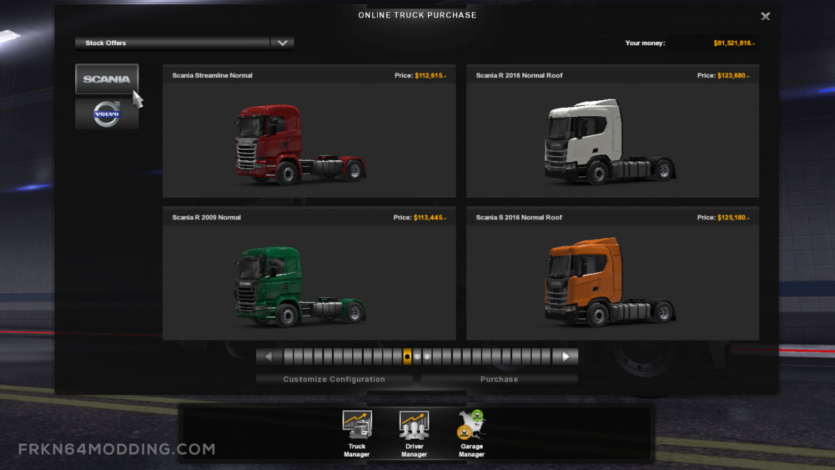 Scania Trucks Mod v2.1 by Frkn64 1.35 thumbnail 13