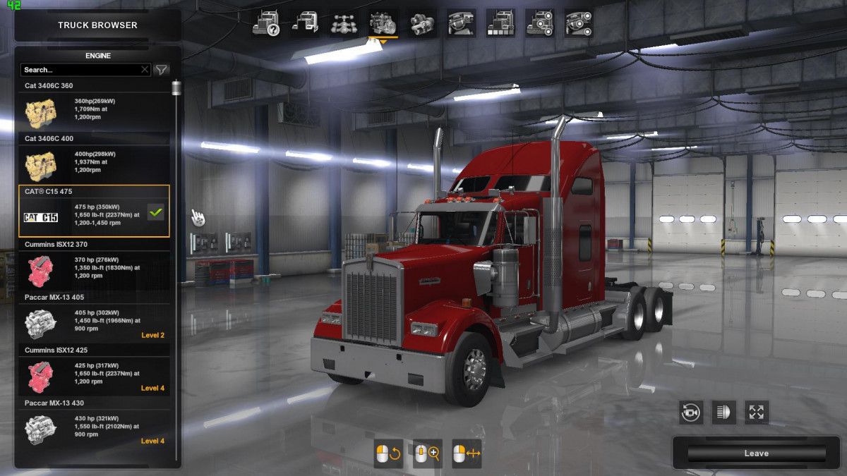 Real CAT Engines with Sounds for Kenworth W900 1.35.x