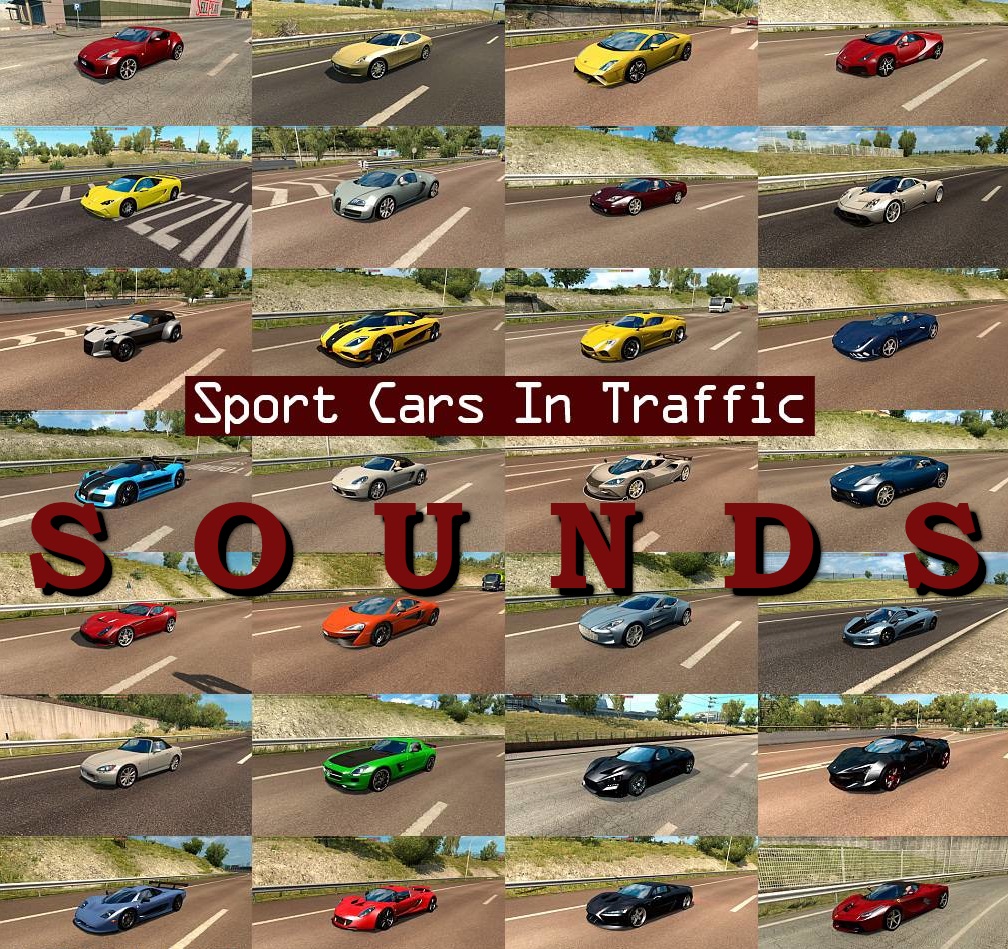 [ATS] Sounds for Sport Cars Traffic Pack by TrafficManiac v1.4 (1.31.x) thumbnail 2