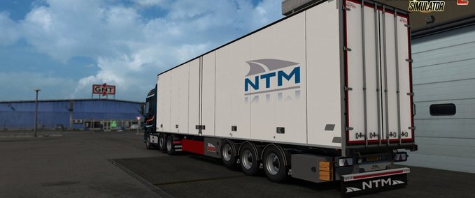 Trailer NTM Tandem Anhänger Addon von Kast 1.35.x Eurotruck Simulator mod