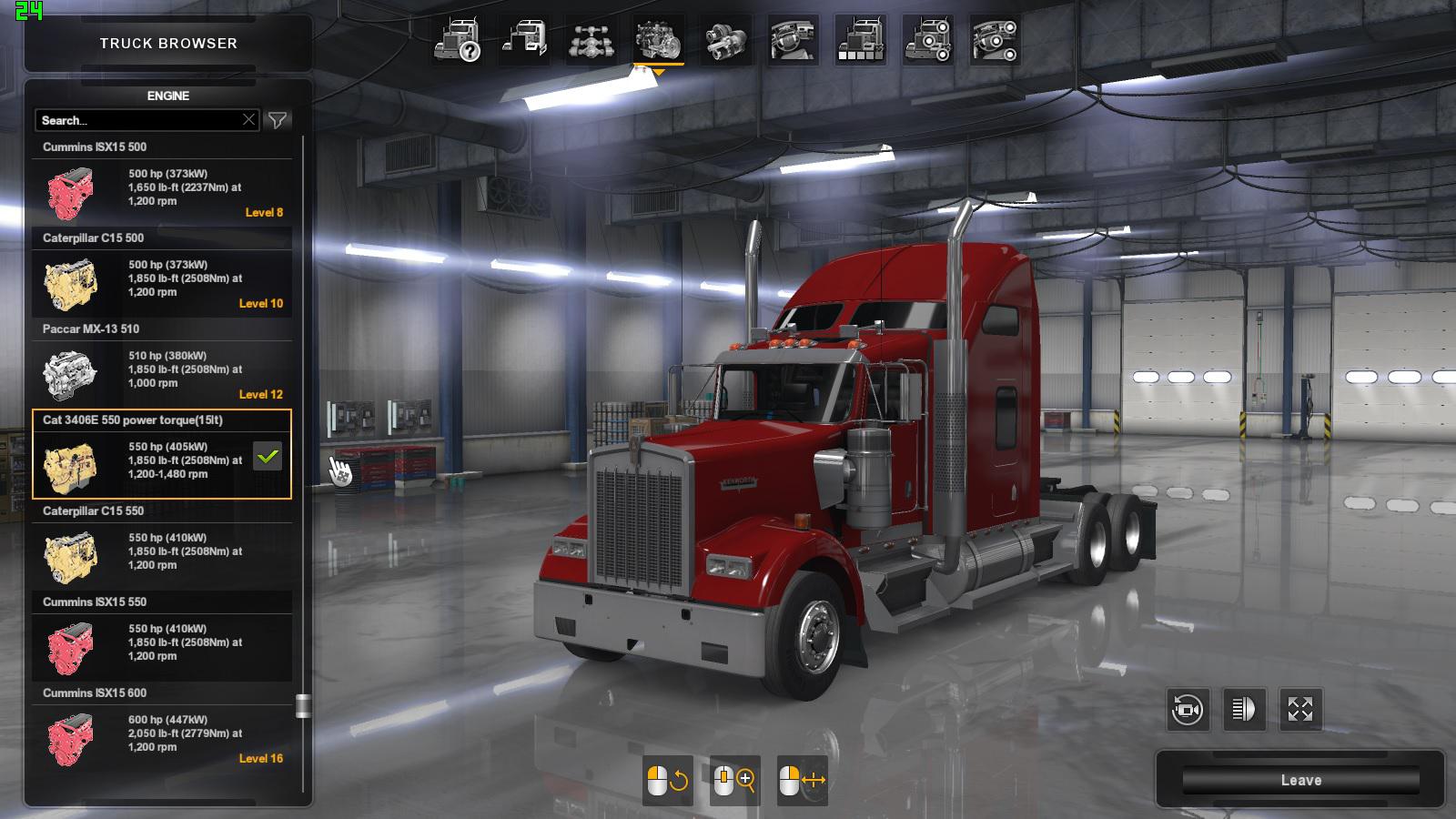 REAL CAT 3406E (15LT) SOUND FOR KENWORTH W900 1.35.X