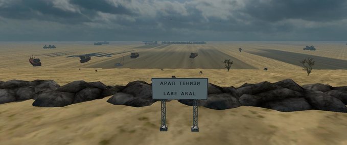 Maps Road to Aral - Ein Addon zur Karte "Die große Steppe" 1.35.x Eurotruck Simulator mod