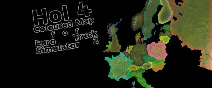 Maps Eingefärbte Hintergrundkarte HOI 4 1.35.x Eurotruck Simulator mod