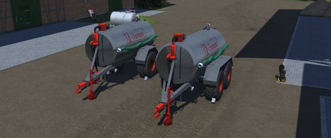 Implements Kotte Garant slurry tanker and Möscha pivoting distributor Cattle and Crops mod