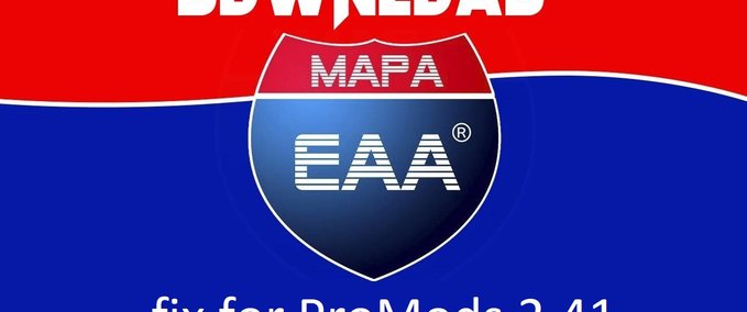 Maps EAA V5.1.2 + PROMODS 2.41 FIX 1.35.X Eurotruck Simulator mod
