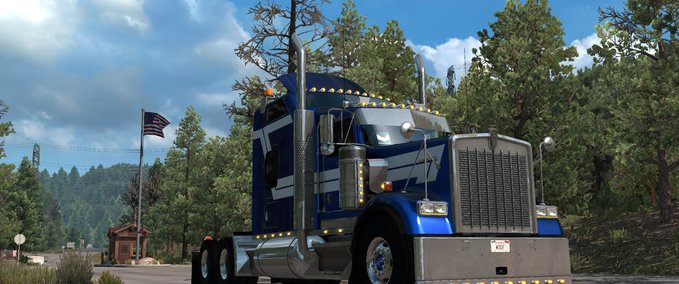 Trucks KENWORTH W900B 1.35.X American Truck Simulator mod