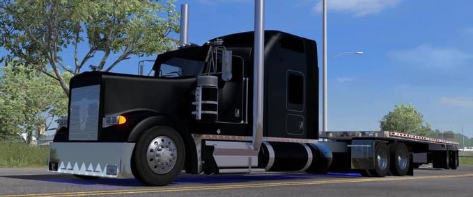 Trucks KENWORTH W900L CUSTOM VON BIGGDOGG 1.35.X American Truck Simulator mod
