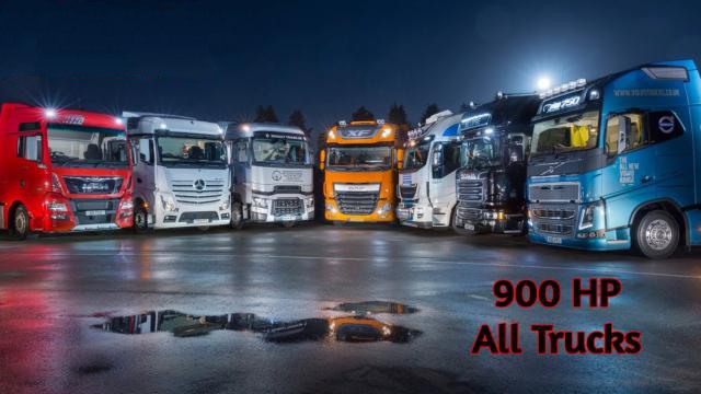 900 HP for all Trucks by alexdedu 1.33.x - Thumbnail 1