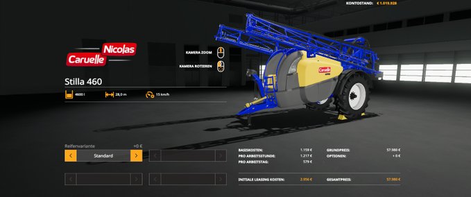 Dünger & Spritzen [FBM Team] Caruelle Nicolas Stilla460 Landwirtschafts Simulator mod