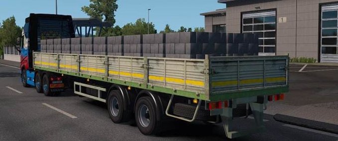 Trailer Besitzbarer MAZ FLATBED Anhänger 1.35.x Eurotruck Simulator mod