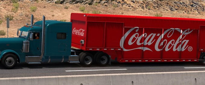 Trailer [ATS] Mickey’s Beverages Anhänger (DX11) 1.35.x  American Truck Simulator mod