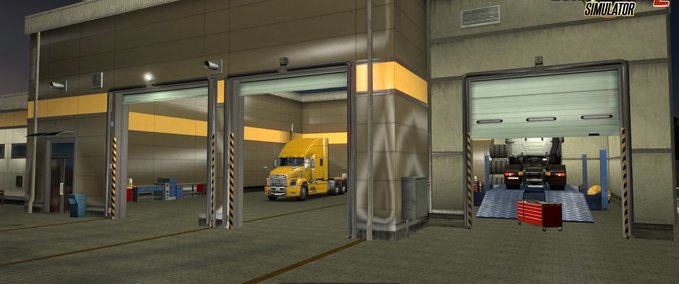 Maps Neue Prefabs - Service Stationen 1 [1.35.x] Eurotruck Simulator mod