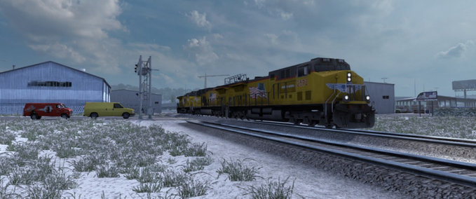 Mods [ATS] Realistischere U.S. Amerikanische Züge 1.35.x American Truck Simulator mod